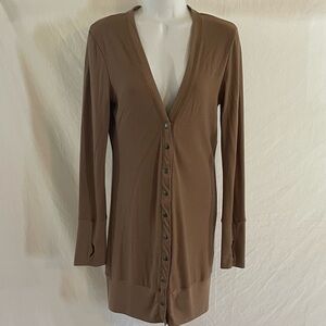 Lily & Lottie Women's Tan Cardigan Sweater